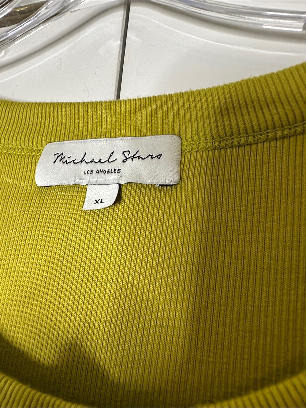 Michael Stars Wren Ribbed Midi Dress Snow Pea SzXL - Picture 5 of 10